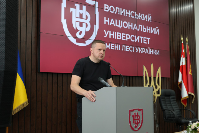 Начальник ОВА Іван Рудницький привітав ректора ВНУ імені Лесі Українки зі вступом на посаду