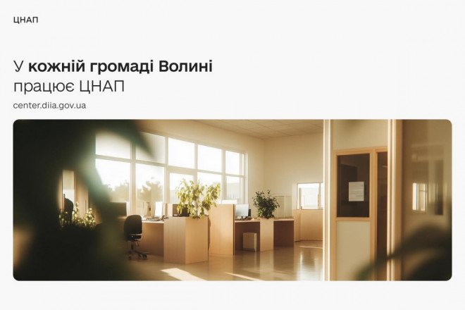 100% громад Волині мають власні ЦНАПи: державні послуги стали доступні поруч із домом