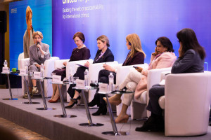 Олена Зеленська виступила на конференції United for Justice: Потерпілий ніколи не несе відповідальності за злочин, відповідальний лише виконавець - Фото 1